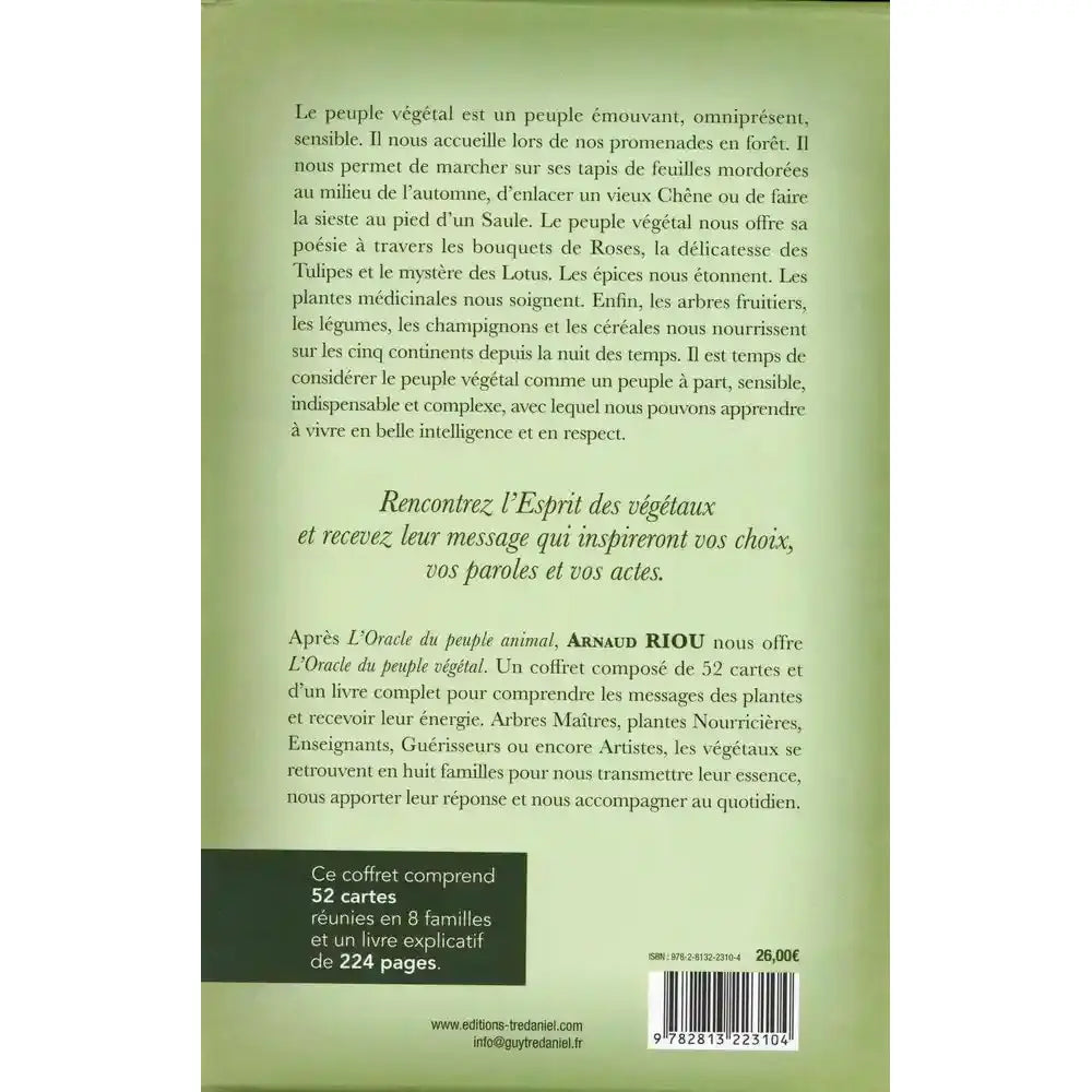 L'Oracle du Peuple Végétal - Arnaud Riou - Coffret 52 Cartes Guy Trédaniel Editeur
