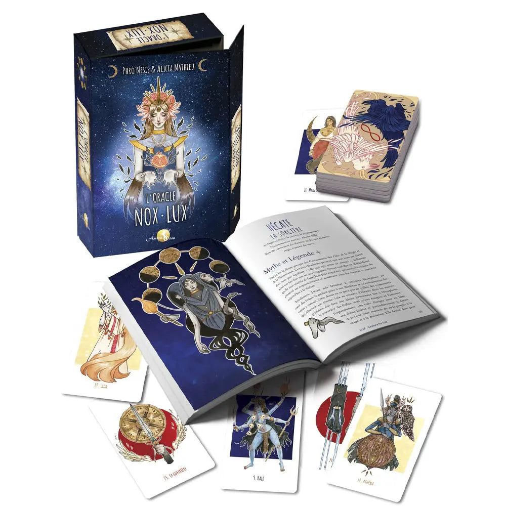 L'Oracle Nox-Lux - Phro Nesis, Alicia Mathieu - Coffret 32 Cartes Editions Arcana Sacra