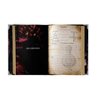 Double page intérieure du livre "L'Art de la Parfumerie Magique" présentant une fiche de "Création" vierge pour noter ses propres compositions, ingrédients et rituels.