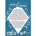 Quatrième de couverture du livre L'Heure des Sorcières de Silver RavenWolf, présentant un grimoire sur les poudres, les herbes et la magie rituelle.