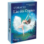 L'Oracle du Lac des Cygnes illustré par une danseuse étoile en tutu blanc gracieux sur un fond bleu nuit onirique.