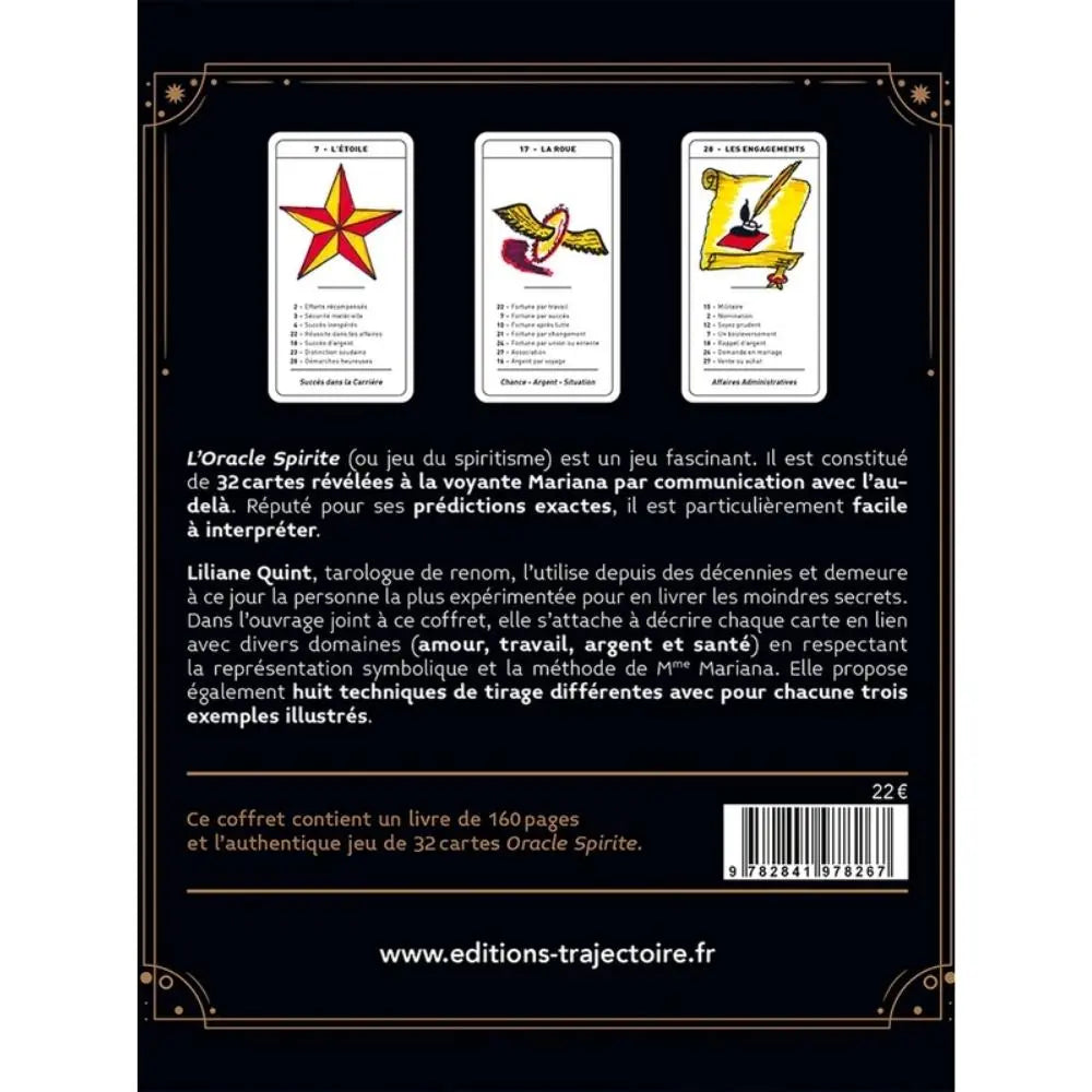 Oracle Spirite - Coffret Noir Trajectoire Editions Trajectoire