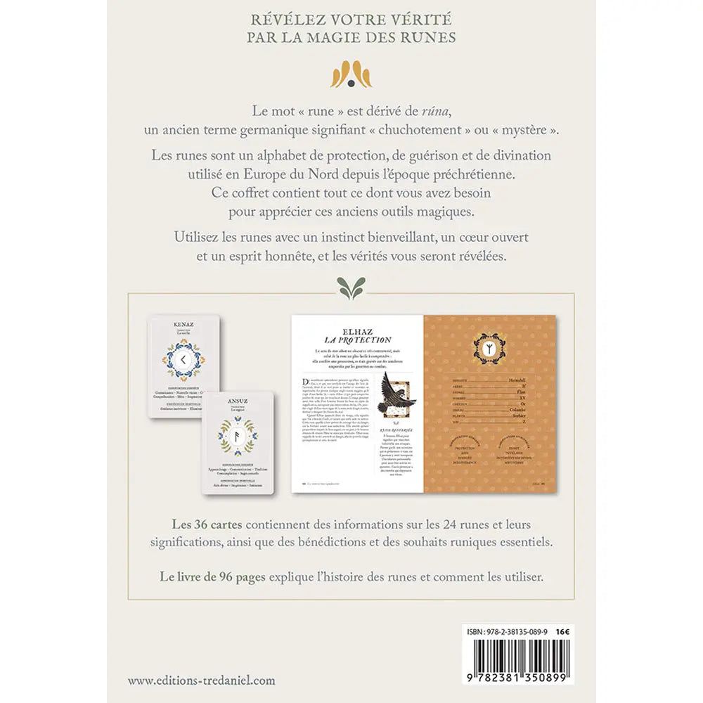 La Boîte des Runes - Coffret 36 Cartes Editions Vega