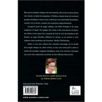 Quatrième de couverture du livre « La magie de Merlin l’enchanteur » : texte de présentation sur fond noir, petite photo de l’autrice Francine Boisvert, code-barres et logos d’éditeur en bas.