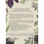 La Sorcière moderne du foyer illustré par le verso de sa couverture présentant un descriptif de l'ouvrage sur un fond crème, mettant en avant des conseils et des recettes magiques pour transformer sa maison en un espace spirituel et réconfortant.