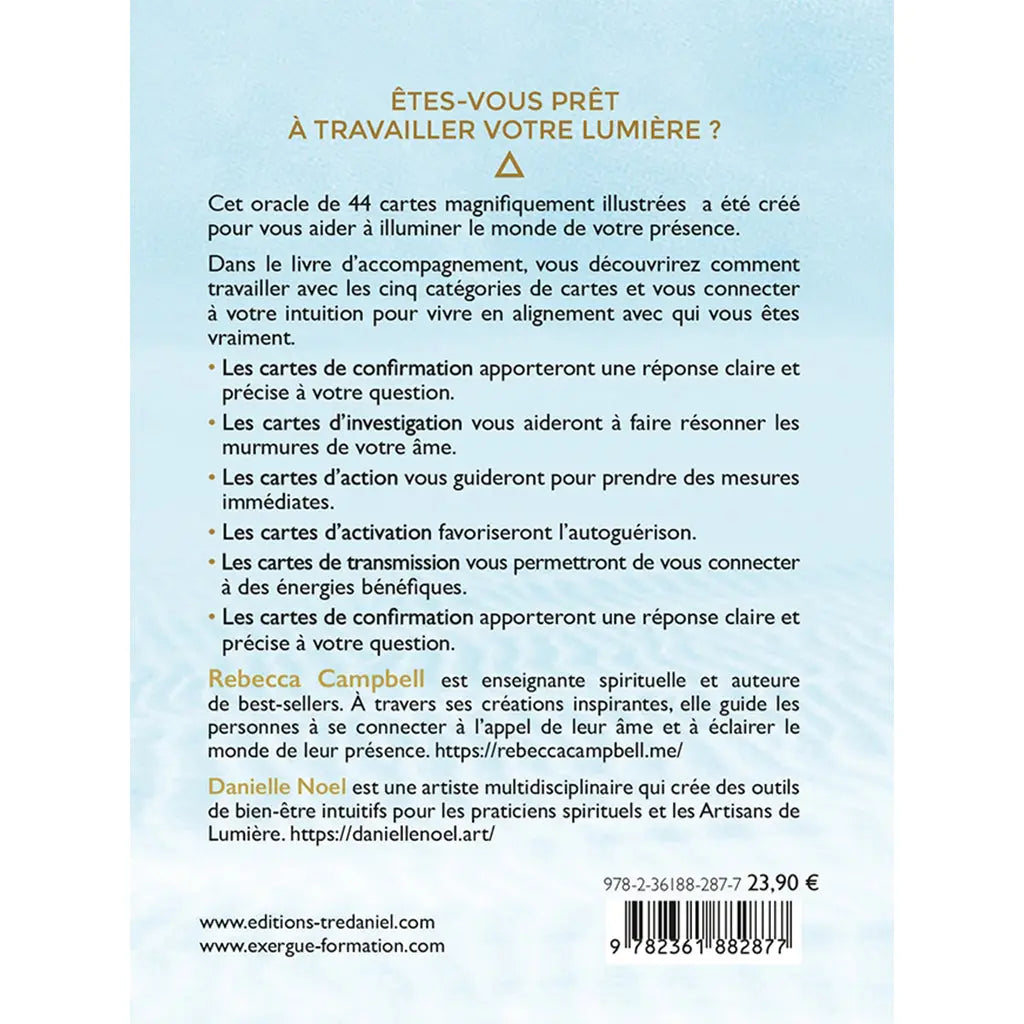 La Voie des Artisans de Lumière - Cartes Oracle - Rebecca Campbell Editions Exergue
