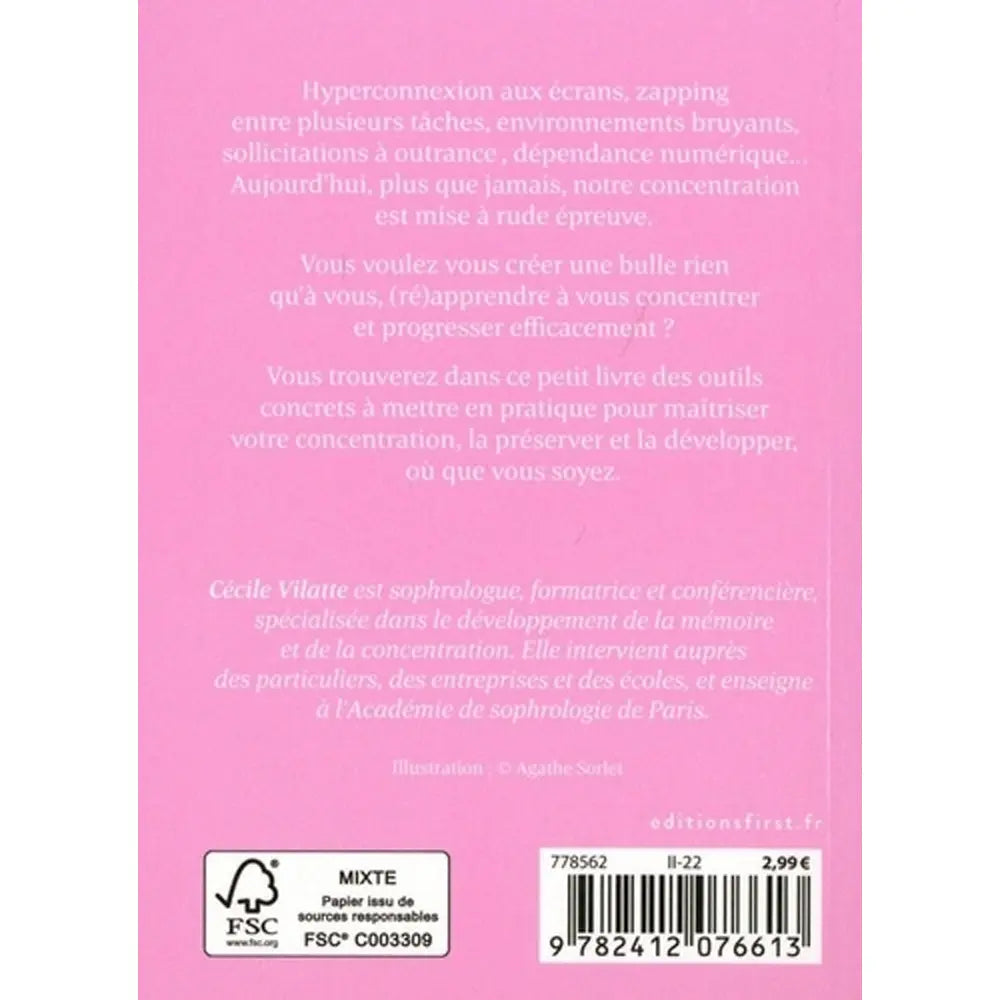 Le Petit Livre pour (ré)apprendre à se Concentrer - Cécile Vilatte First Editions