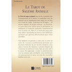 “Le Tarot de Sagesse Animale” : verso beige avec texte de présentation, code-barres et logo Octave Éditions en bas.