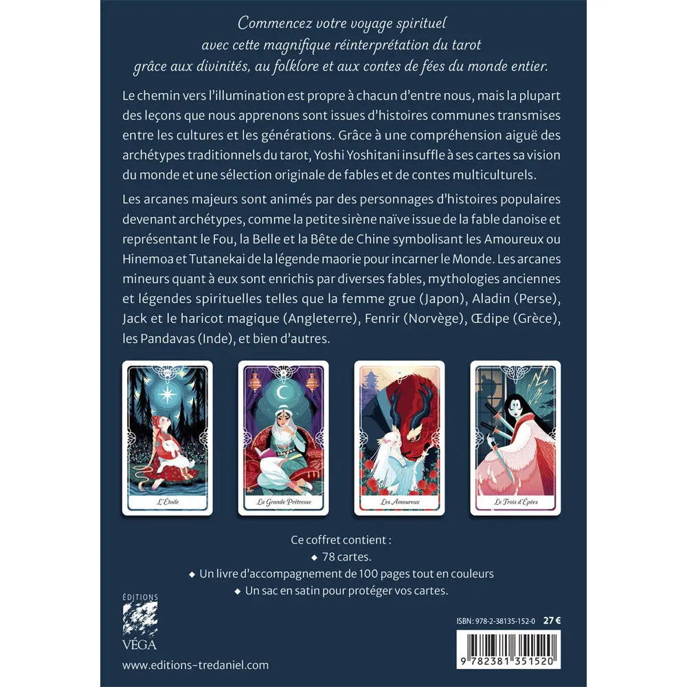 Tarot des Contes et Légendes du Monde - Coffret Livre+78 lames Yoshi Yoshitani Editions Vega