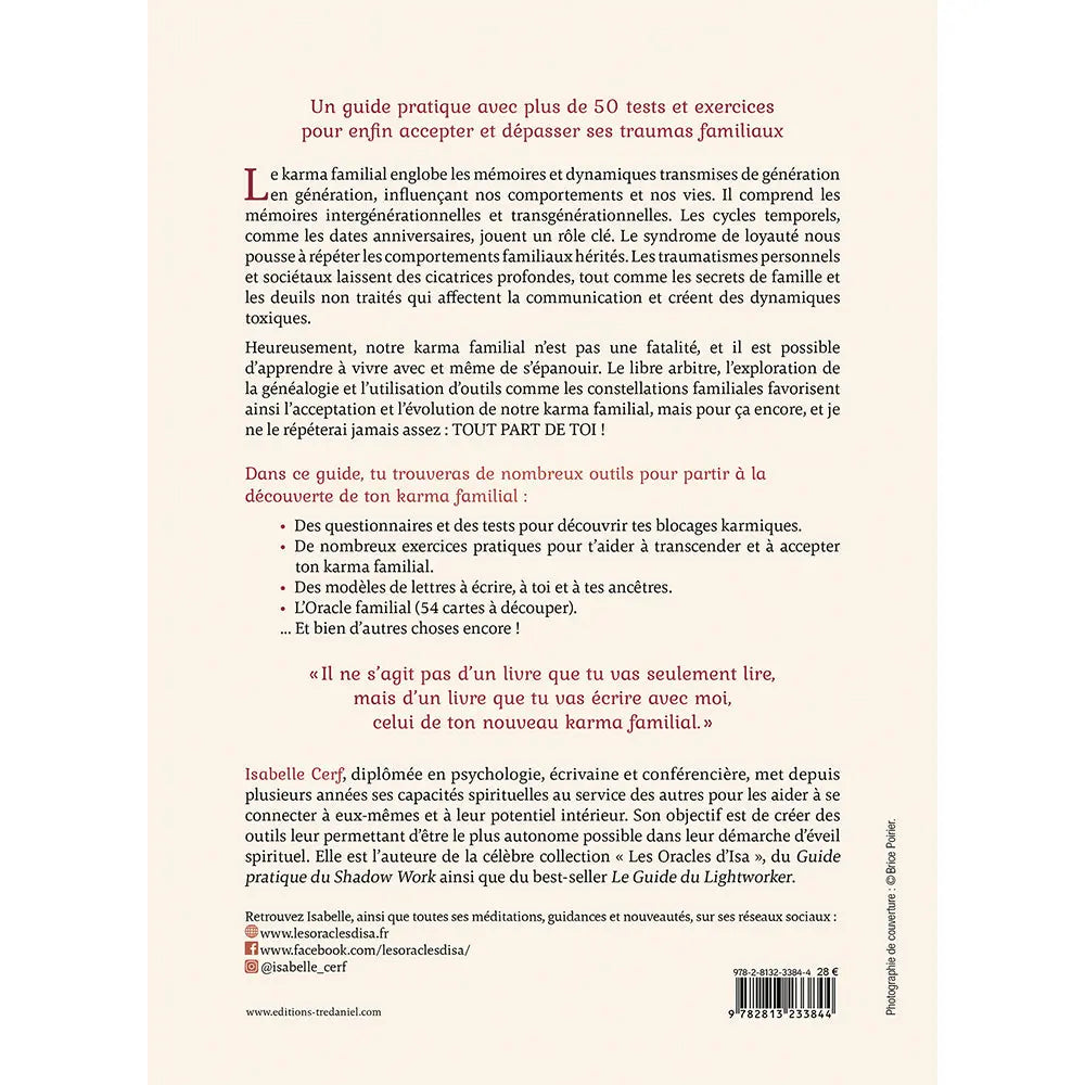 Le Guide du Karma Familial Tout part de Toi ! Isabelle Cerf Editions Exergue
