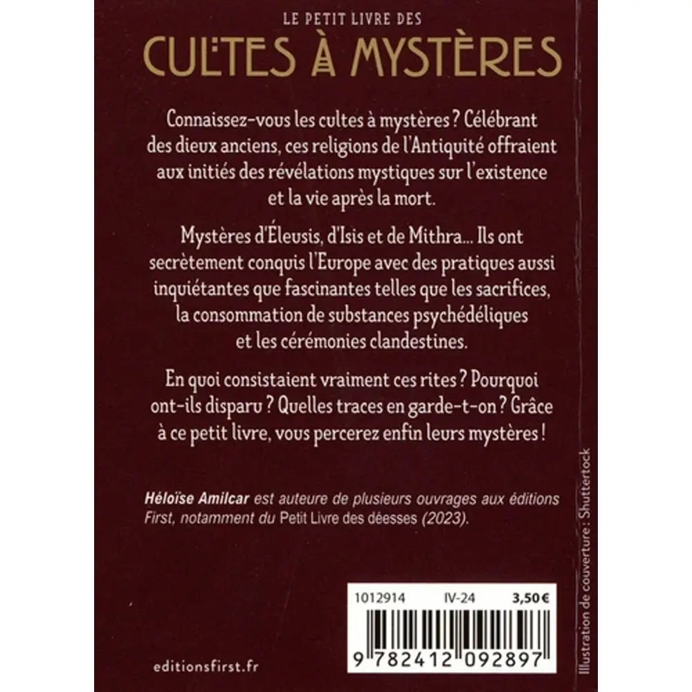 Le Petit Livre des Cultes à Mystères - Héloïse Amilcar First Editions