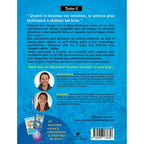 Les Aventures du petit yogi (Tome 6), sa quatrième de couverture présentant l'intrigue en Méso-Amérique sur fond texturé bleu vif.
