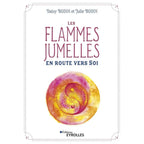 Les Flammes Jumelles en route vers soi de Daisy et Julie Bodin, sa couverture épurée illustrant un symbole du Yin et du Yang peint à l'aquarelle.