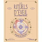 Les Rituels d'Éveil de la Femme Sacrée de Daisy Bodin et Julie Bodin, sa couverture aux douces teintes beige et violette illustrant un mandala ésotérique central avec le profil d'une femme, un papillon, des symboles lunaires et un pentacle.