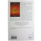 Dos du livre Les Runes de Laurent H. R. Ryder, fond gris, résumé au dos, vignette de la couverture et code-barres.