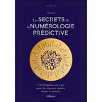 Les Secrets de la Numérologie Prédictive de Zicenzo, sa couverture violette élégante arborant un grand disque doré rayonnant au centre rempli de chiffres entremêlés, le tout encadré par des motifs de tressages géométriques discrets.
