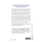Le dos du livre "Manuel de lithothérapie" de Michael Gienger, présentant un résumé de la méthode de bien-être par les pierres, une note sur l'approche scientifique de l'auteur et le code-barres sur fond blanc.