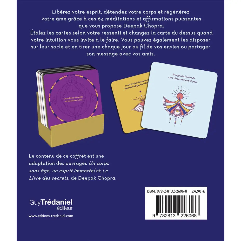 Méditations et Affirmations - Deepak Chopra - 64 Cartes Guy Trédaniel Editeur