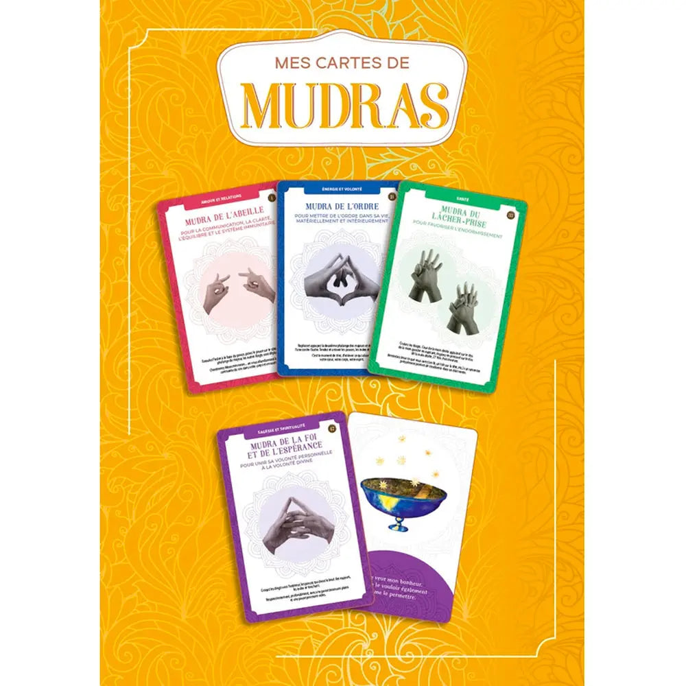 Mes Cartes de Mudras - 58 Positions de Yoga des Mains Editions Grancher
