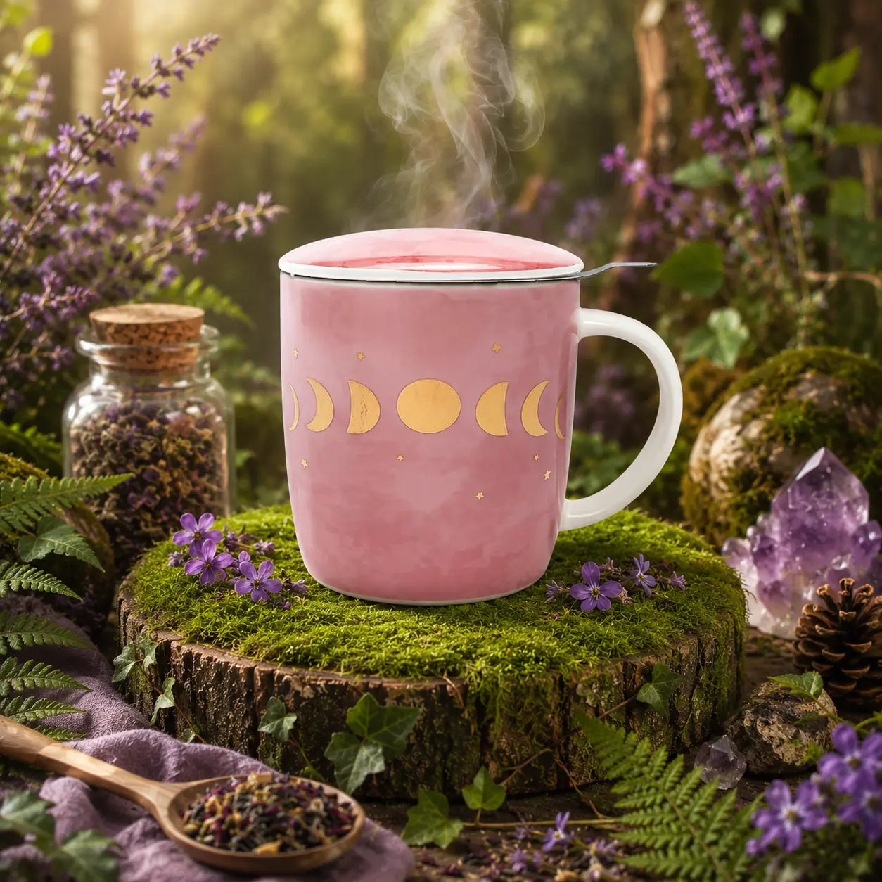 Mug Phase de Lune Infuseur à Thé