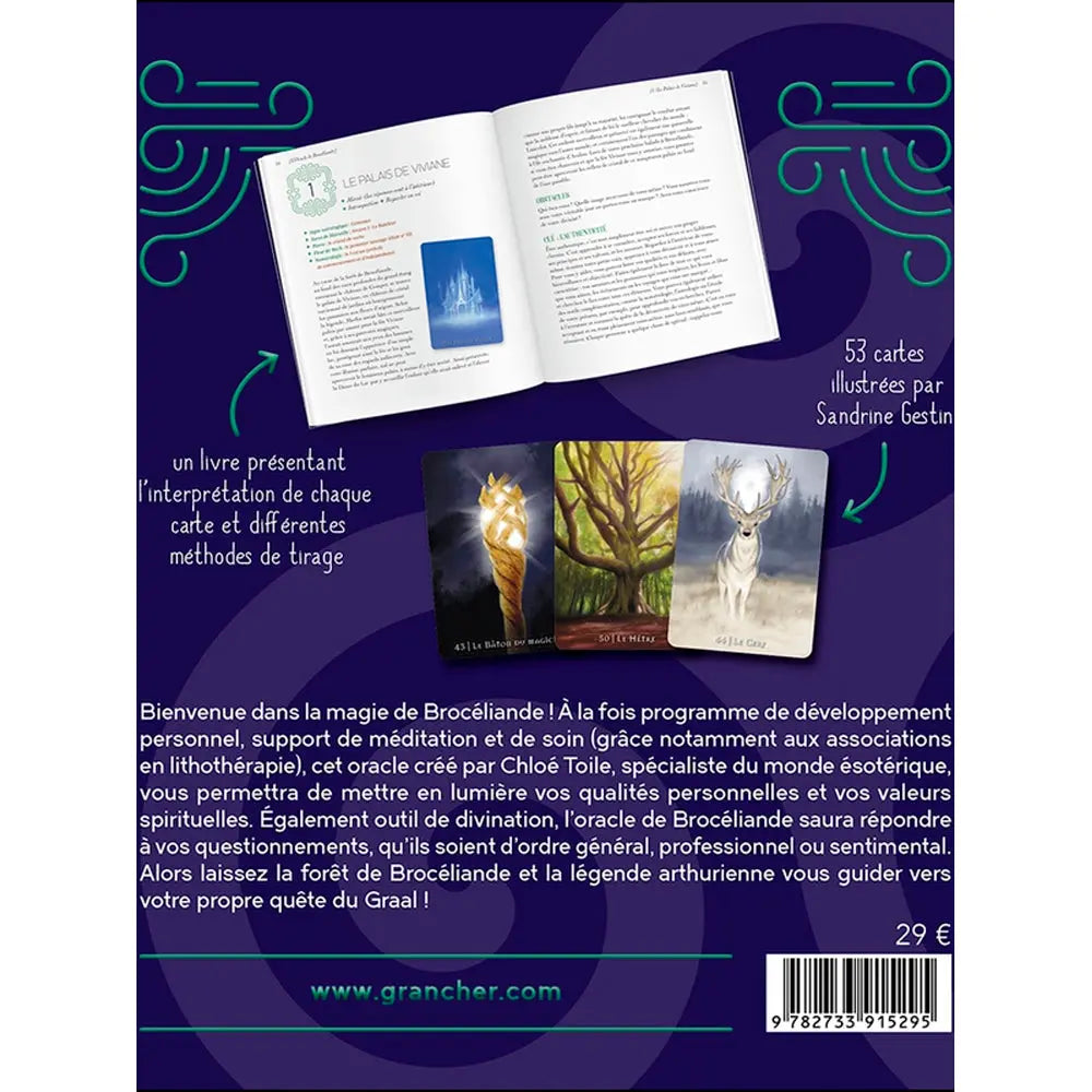 L'Oracle de Brocéliande - Coffret Grancher 53 Cartes Echoppe de Gaïa