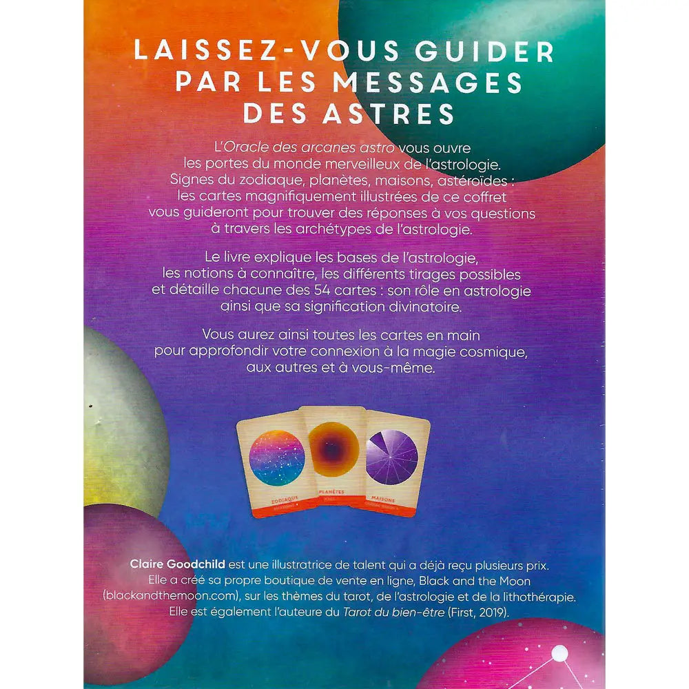 Oracle des Arcanes Astro - 54 Cartes - Claire Goodchild First Editions