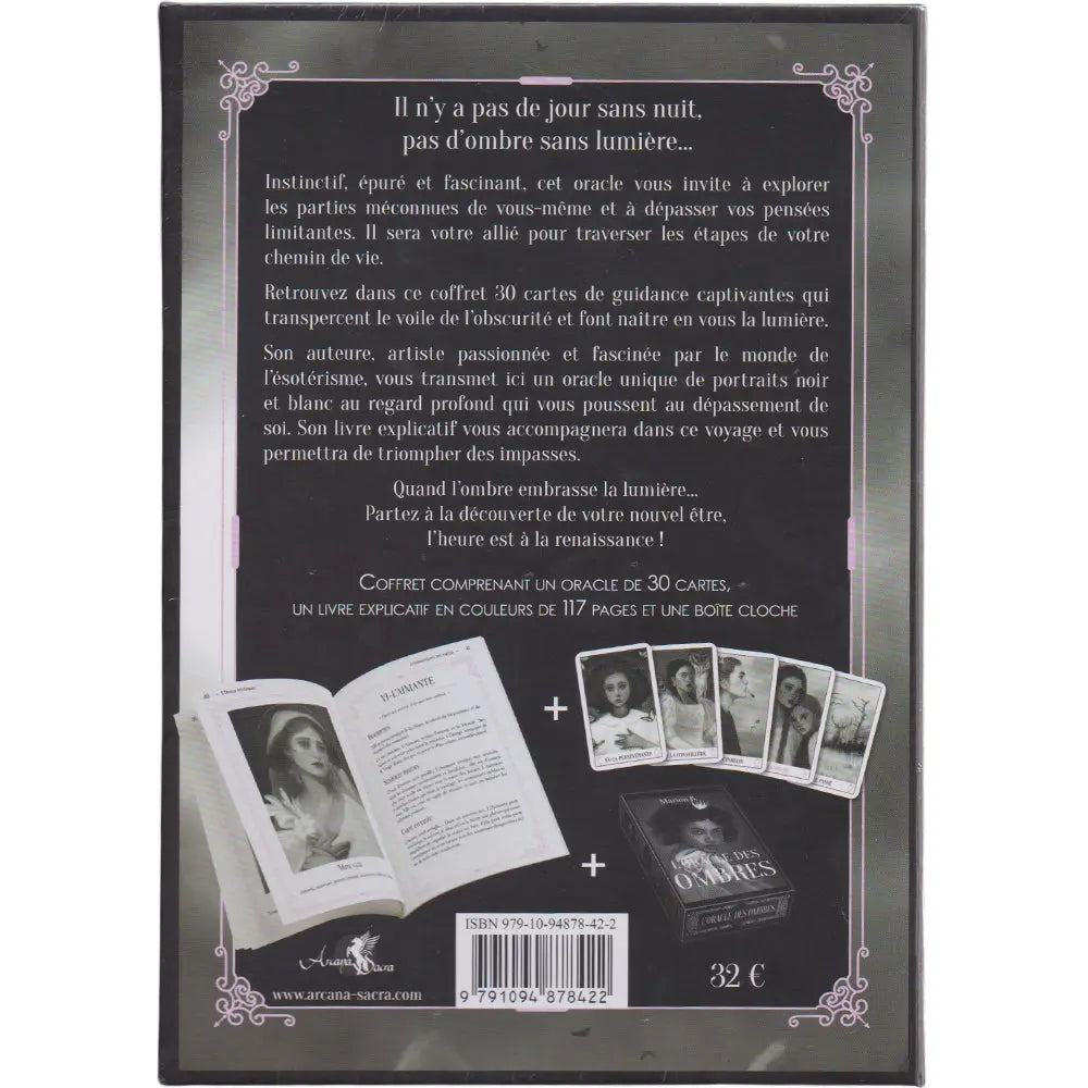 L'Oracle des Ombres - Livre + 30 cartes Editions Arcana Sacra