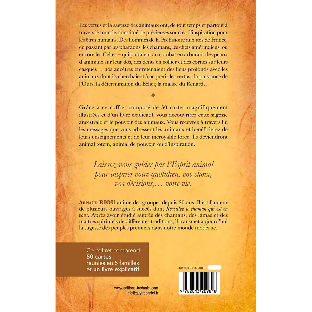 L'Oracle du Peuple Animal - Arnaud Riou - Coffret 50 Cartes Guy Trédaniel Editeur
