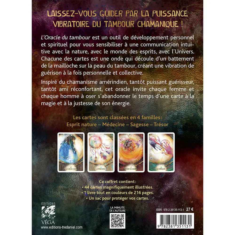 L'Oracle du Tambour - 44 Cartes - Carole Pirmez Editions Vega