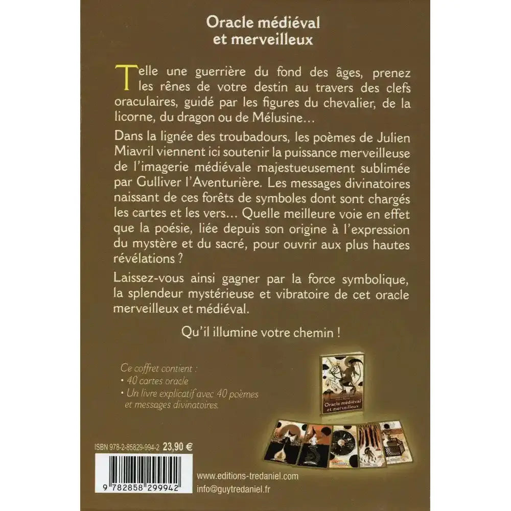 Oracle Médiéval et Merveilleux - 40 Cartes Guy Trédaniel Editeur