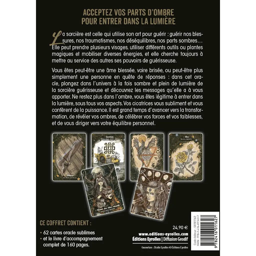 L'Oracle de la Sorcière Guérisseuse - Coffret 62 Cartes Arthémise Rose Editions Eyrolles