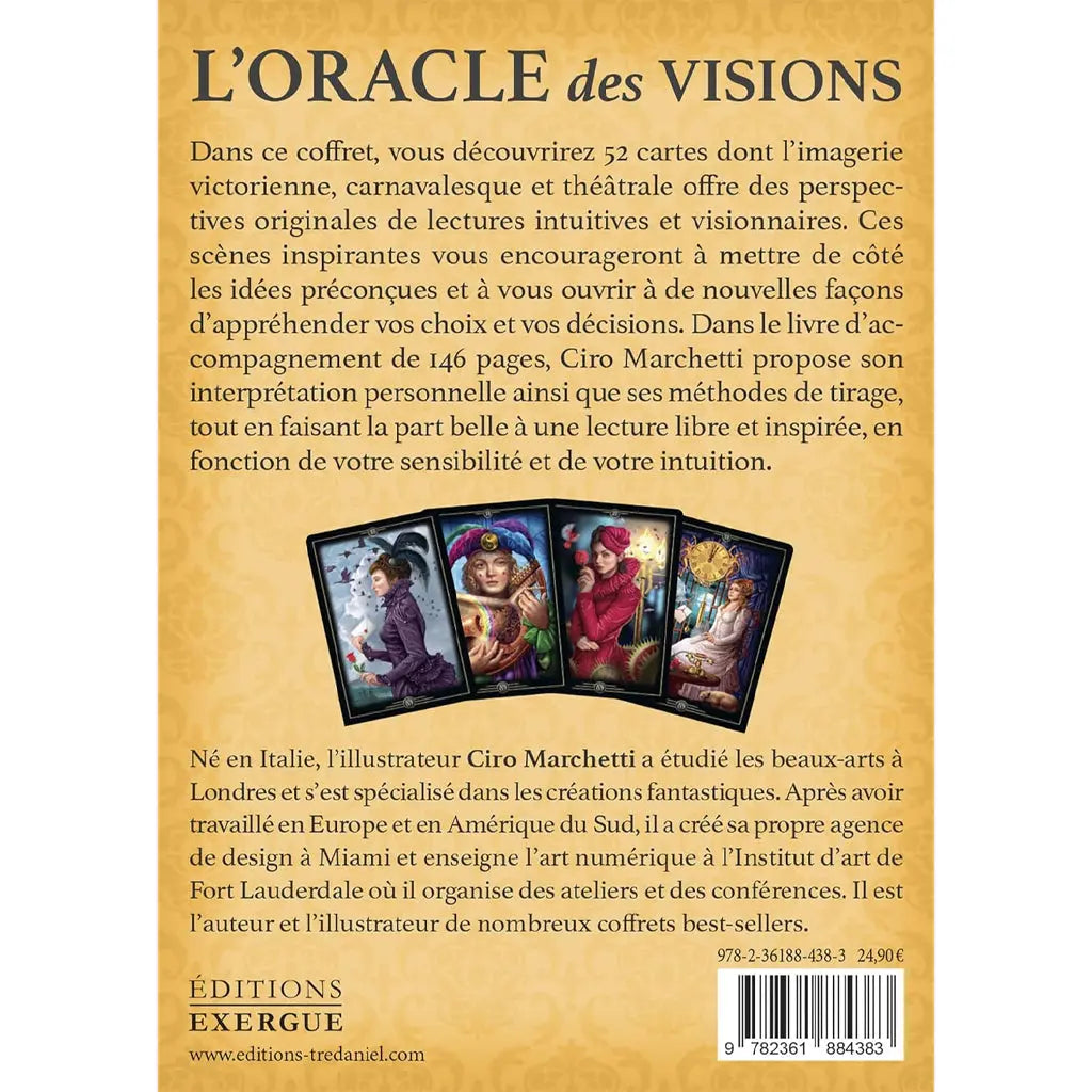 L'Oracle des Visions - Coffret 52 Cartes Ciro Marchetti Editions Exergue