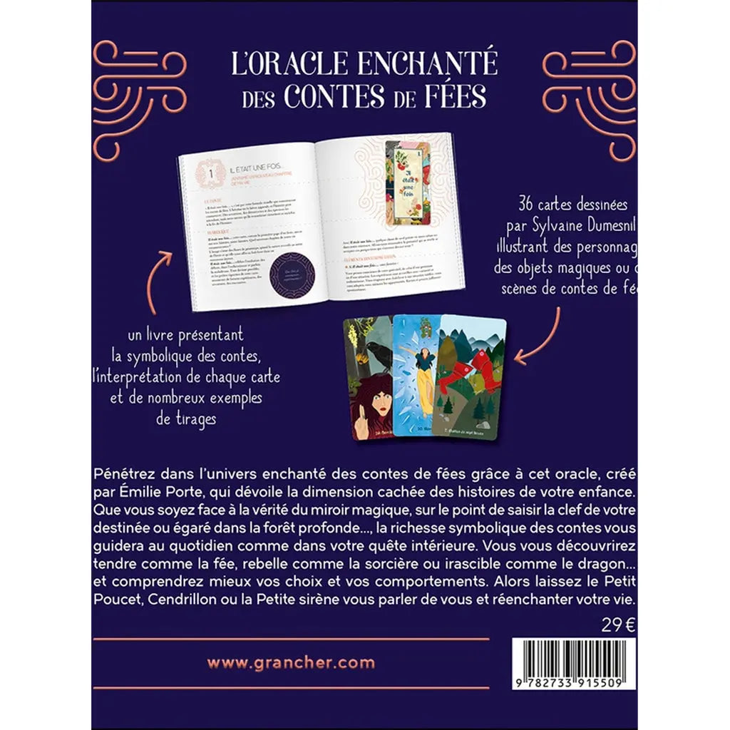 L'Oracle Enchanté des Contes de Fées Coffret - 36 Cartes et Livret Editions Grancher
