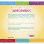 Quatrième de couverture du livre « Pendule Pratique », présentant un texte explicatif sur la communication avec le subconscient et les biographies des auteures, Sabine Kühn et Andrea Hülpüsch, sur un fond jaune bordé de cadrans colorés.