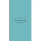 Une page intérieure du livre Phénomènes affiche au centre la phrase « POUR UN NOUVEAU DIALOGUE AVEC L’INVISIBLE » sur un fond uni bleu turquoise.