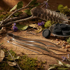 Pince Argentée à Charbons Ardents - Wings 16 cm Echoppe de Gaïa