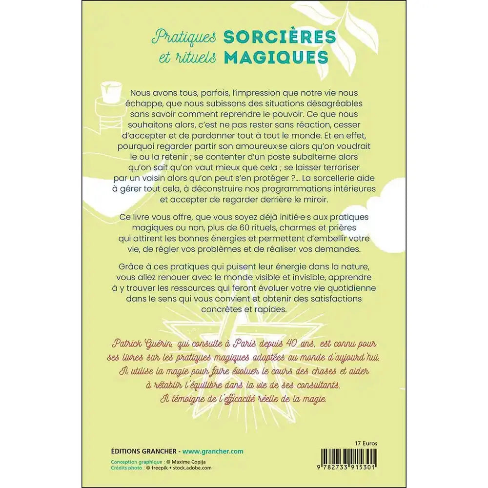 La quatrième de couverture affiche le résumé et une biographie sur fond vert clair, complétés par un code-barres en bas à droite.