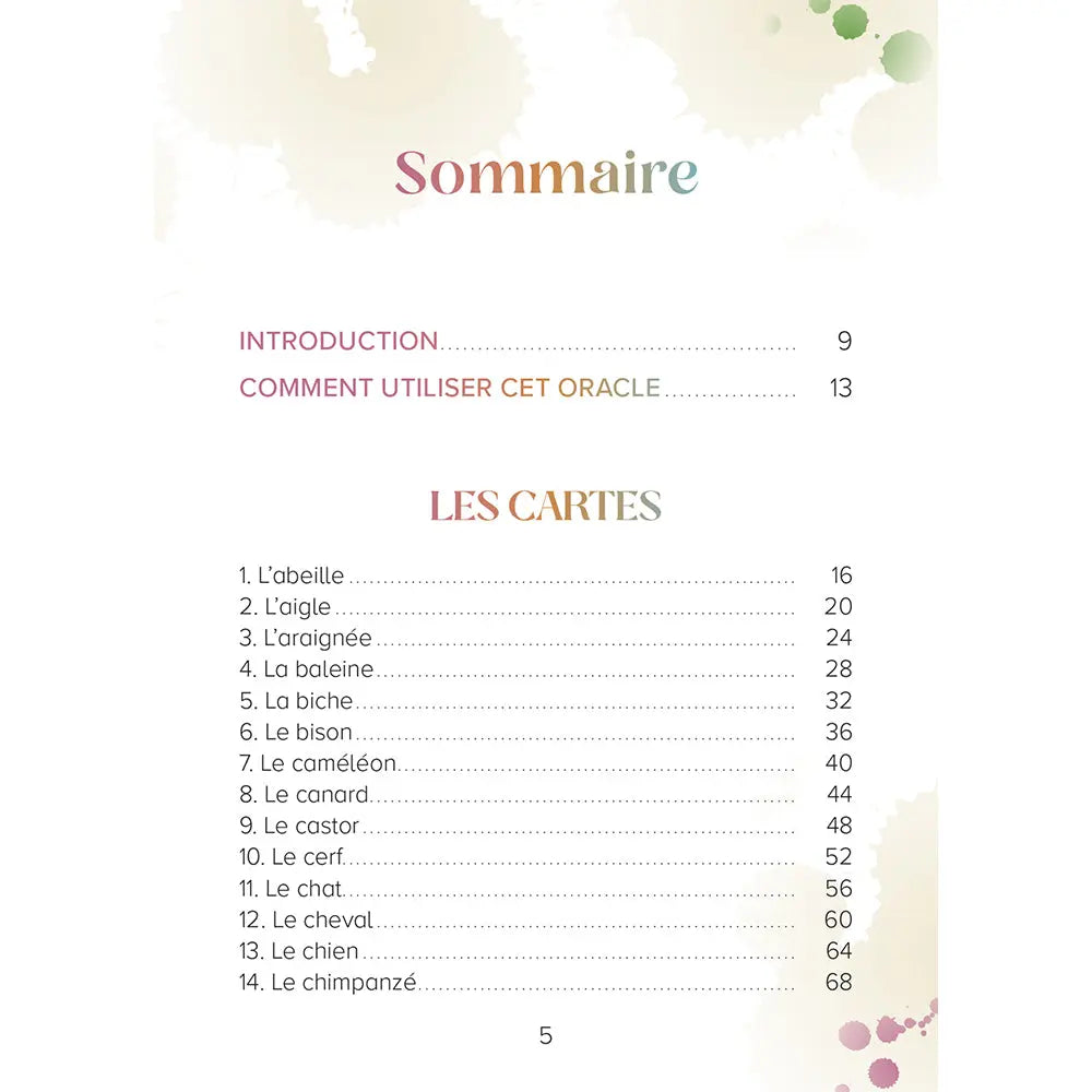 La Prophétie des Animaux - Coffret 56 Cartes - Illyzziah Editions Vega