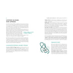 Double page du livre Runes pour débutants sur le thème Comment les runes sont apparues, texte explicatif et illustration d’un pendentif rune.