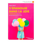 Couverture du livre S'épanouir dans la joie de Sanaya Roman, montrant une fleur stylisée lumineuse sur un fond bleu nuit étoilé.
