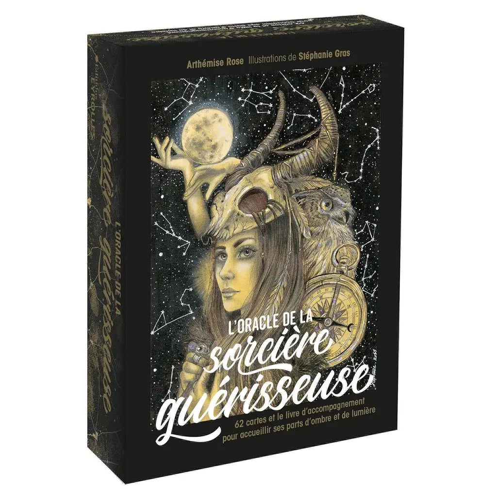 L'Oracle de la Sorcière Guérisseuse - Coffret 62 Cartes Arthémise Rose Editions Eyrolles