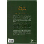 Quatrième de couverture du livre "Une vie de rituels" avec résumé sur les rites de passage et les célébrations de vie.