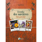 Livre "Vivendier des sorcières" de Xenia Vetsera aux éditions Danaé avec illustrations de recettes et cristaux.